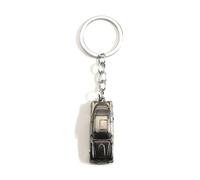 Gallkeat Mini Car Model Keychain Metal Racing Car Creative Keyring for Men and Women Black