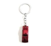 Gallkeat Mini Car Model Keychain Metal Racing Car Creative Keyring for Men and Women Red