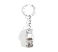 Gallkeat Mini Car Model Keychain Metal Racing Car Creative Keyring for Men and Women Red (Silver)
