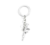 Gallkeat Mini Pistol Keychain Metal Fake Gun Keyring Bag Charm Backpack Accessories Gift for Army Boyfriend Men Children