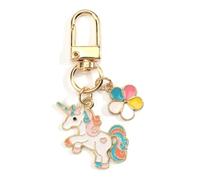 Gallkeat Rainbow Keychain Unicorn Alpaca Bag Charm Backpack Accessories Gifts for Women Friends Sister Daughter Lesbian Couples, Lovers, Parents (D)