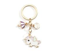 Gallkeat Unicorn Keychain Metal Cartoon Animal Keyring Kids Lucky Bag Charms Backpack Accessories Gifts for Women Girls Birthday Christmas