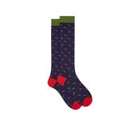 Gallo chilli-print socks - Blue OS