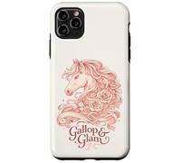 Gallop and Glam Derby Horse Floral Design Case for iPhone 11 Pro Max