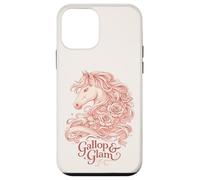 Gallop and Glam Derby Horse Floral Design Case for iPhone 12 mini