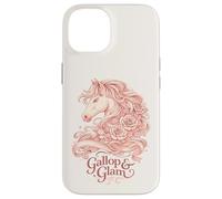 Gallop and Glam Derby Horse Floral Design Case for iPhone 14