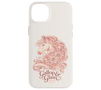 Gallop and Glam Derby Horse Floral Design Case for iPhone 14 Plus