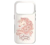 Gallop and Glam Derby Horse Floral Design Case for iPhone 17 Pro