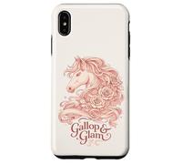 Gallop and Glam Derby Horse Floral Design Case for iPhone XS Max