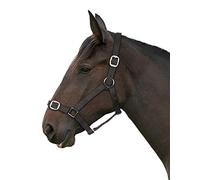Gallop Basic Nylon Headcollar and Lead Rope Set, Shetland Size, Black