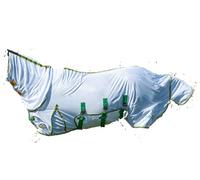Gallop Combo Full Neck Lightweight Horse Bug Fly Rug UV Protection (6'9", White)