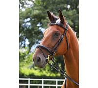 Gallop Comfort Bridle and Rubber Reins (Full, Brown)