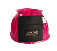Gallop Double Taped Pvc Ribbed Over Reach Boots - Cob · Fuchsia