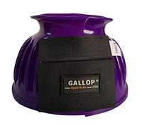 Gallop Double Taped PVC Ribbed Over Reach Boots, Full Size, Purple