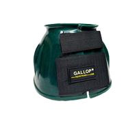 Gallop Double Taped Pvc Ribbed Over Reach Boots - Pony · Green