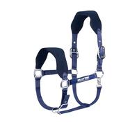 Gallop Horse Halter Enhanced Comfort - Contoured Fit & Moisture-Wicking Fabric (Navy, Full)