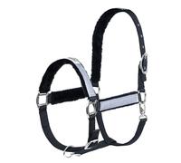 Gallop Horse Halter Glitter Fur - Contoured Fit & Moisture-Wicking Fabric (Grey, Full)