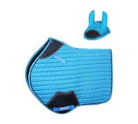 Gallop Shop Close Contact Saddle Pad / All-Purpose Design Rhinegold with Sparkle (Aqua, Full)