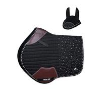 Gallop Shop Close Contact Saddle Pad / All-Purpose Design Rhinegold with Sparkle (Black, Full)