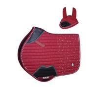 Gallop Shop Close Contact Saddle Pad / All-Purpose Design Rhinegold with Sparkle (Maroon, Full)
