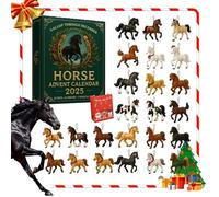 Gallop Through December - Horse Advent Calendar 2025, Christmas Countdown Calendar with 24 Unique Gallop Horse Pendant, Xmas Decoration for Horse Lovers & Equestrians