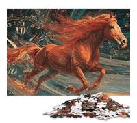 Gallop Through Time 500 Pieces Puzzles for Adults & Teenager Teenager Man Woman Gift 500pcs (52x38cm)