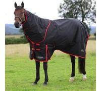 Gallop Trojan 200g Dual Turnout Rug Set - Outdoor Mediumweight Horse Blanket - Black - Size: 7ft