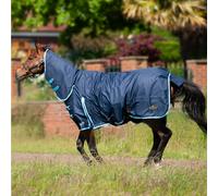 Gallop Trojan 350g Combo Turnout Rug - Outdoor Heavyweight Horse Blanket - Navy - Size: 6ft