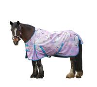 Gallop Trojan Combo Neck Pegacorn Mesh Horse Fly Rug Purple/white (5 6")