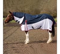 Gallop Trojan Turnout Fly Rug Combo - Horse Blanket - Navy - Size: 6ft 9inch
