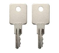 Galloparts NG100 2 Pieces Heavy Equipment Construction Ignition Key NG100-A Compatible With Cushman Golf Carts Compatible With Lull Telehandler Compatible With Terex Boom Lift