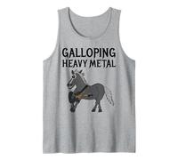 Galloping Heavy Metal, Horse Electric Guitar Guitarist Funny Tank Top