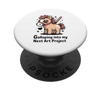 Galloping Into My Next Art Project Cute Pony PopSockets Adhesive PopGrip