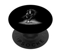 Galloping monochrome wild horse 90s Vintage washed out PopSockets Adhesive PopGrip
