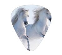 Galloping Rare Spotted Horses,12 Pcs Guitar Pick,3 Different Thickness Plectrums for Acoustic Guitar Bass Ukulele (0.46mm 0.96mm 0.71mm)