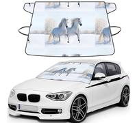 Galloping Rare Spotted Horses, Car Windshield Cover, Protective Windscreen Cover - Snow Ice Sun UV Dust Water Resistant - Fit for Most Cars
