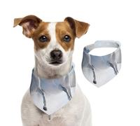 Galloping Rare Spotted Horses,Dog Bandanas Cotton Pet Scarf Adjustable Bibs for Pet,M
