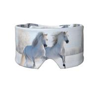 Galloping Rare Spotted Horses, Full Eye Covers Light Blocking Eye Mask Sleep Eye and Ear Muffs