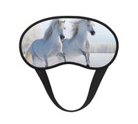 Galloping Rare Spotted Horses, Full Eye Covers Light Blocking Eye Masks Blackout Sleep Eye Muffs