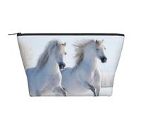 Galloping Rare Spotted Horses, Toiletry Pouch Makeup Bag Cosmetic Bag Portable Travel Toiletry Bag