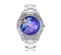 Galloping Universe Unicorn with Butterfly Men's Watches Stainless Steel Watch Strap Analog Quartz Watch Business Wristwatches