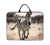 Galloping Zebra Printed Laptop Sleeve 16.5 * 12.2", Business and Casual Dual use, Suitable for Some laptops