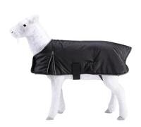 Gallopoff Winter Goat Blanket - 100g Fill Insulated, Waterproof Windproof and Breathable, Adjustable Cold Weather Coat for Goats Black XXX-Large