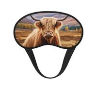 Galloway Comfortable Cow Print Sleep Eye Mask Light Blocking Nap Mask for Travel Yoga Camping Night Rest