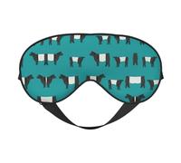 Galloway Cow Light Blocking Sleep Mask Adjustable Comfortable Soft Eye Cover Reversible Night Rest