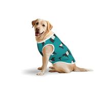 Galloway Cow Soft Cotton T-Shirt Vest for Large Dogs, Print Pet Clothes Breathable Pet Pullover Tee Sleeveless Sweatshirt (3xl-5xl)