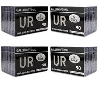 GALLUNOPTIMAL UR90 Audio Cassettes 90 Min Empty Cassettes 20 Pack GOUR90P5