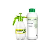 Gallup 1 Litre Concentrated Glyphosate Weed Killer with 2 Litre Pressure Sprayer Bundle - Systemic Total Weed Control for Paths, Patios, Driveways & Gardens