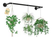 Galood Plant Hanger Indoor Hanging Planters for Indoor Plants Hanging Plant Holder Black Metal Rod(Pot/Chain/Plant not Included