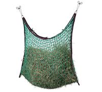GALOP WEAR Rainbow Hay Net 130 x 90 cm Knotless - with Anti-Loss Closure & Mounting Ropes in Set - for Horses, Ponies & Alpacas - Mesh Size 4.5 cm or 6 cm (130 x 90 cm, Mesh Width 4.5 cm)